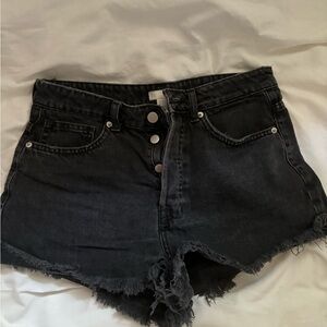 Black Jean Shorts